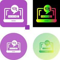 Digital Learning Icon Design vector