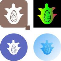 Dragon Fruit Icon Design vector