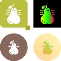 Pear Icon Design vector