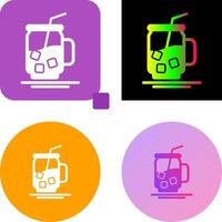 Iced Tea Icon Design vector