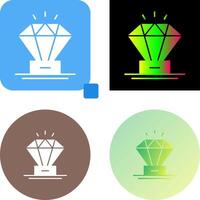 diseño de icono de diamante vector