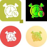 diseño de icono de reloj de alarma vector