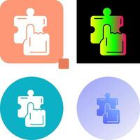 Quick Selection Icon Design vector