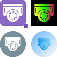 Refresh Icon Design vector