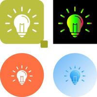 Light Bulb Icon Design vector