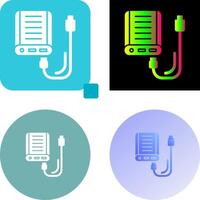 Power Bank Icon Design vector