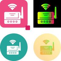 diseño de icono de enrutador wifi vector