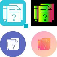 Question Icon Design vector