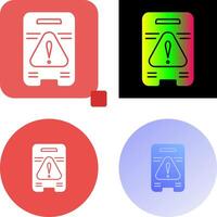 Caution Sign Icon Design vector