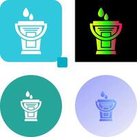 Water Bucket Icon Design vector