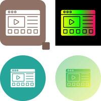 en línea tutoriales icono diseño vector