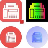 Fax Machine Icon Design vector