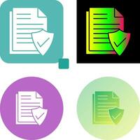 Valid Document Icon Design vector