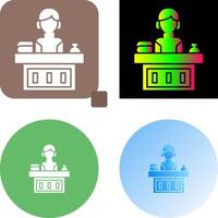 Office Reception Icon Design vector