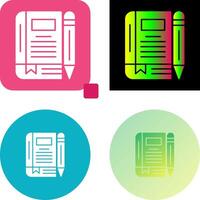 Diary Icon Design vector