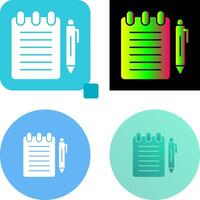 Notepad Icon Design vector