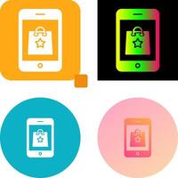 Online Shopping Icon Design vector