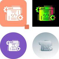 diseño de icono de codificación vector