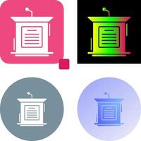 Podium Icon Design vector