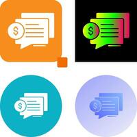 Dialog Icon Design vector