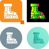 Snow Boots Icon Design vector