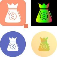 Money Bag Icon Design vector