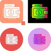 Wallet Icon Design vector