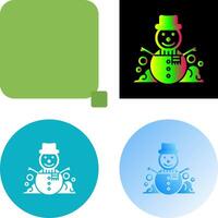 Snowman Icon Design vector