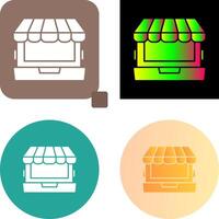 Online Shopping Icon Design vector