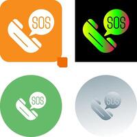 Sos Icon Design vector