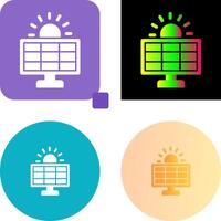 Solar System Icon Design vector
