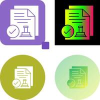 Approved Icon Design vector