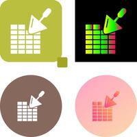 Brickwall Icon Design vector