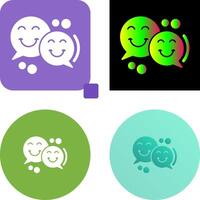 Chatting Icon Design vector