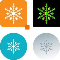 diseño de icono de copo de nieve vector