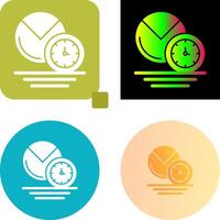 Pie Chart Icon Design vector