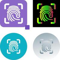 Finger Print Icon Design vector