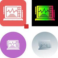 Ekg Monitor Icon Design vector