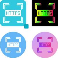 Https Icon Design vector