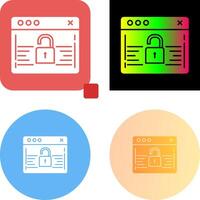 Password Icon Design vector