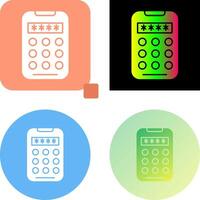 Pin Code Icon Design vector