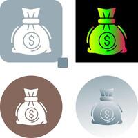 Money Bag Icon Design vector