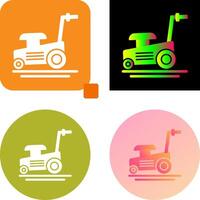 Lawn Mower Icon Design vector