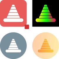 Traffic Cone Icon Design vector