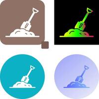 Digging Icon Design vector