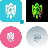 Space Shuttle Icon Design vector