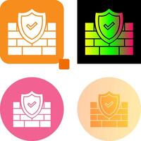 FireWall Icon Design vector