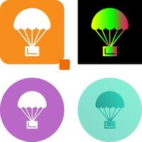 Parachute Icon Design vector