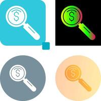 magnifier Icon Design vector