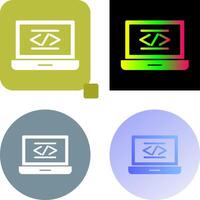 Coding Icon Design vector